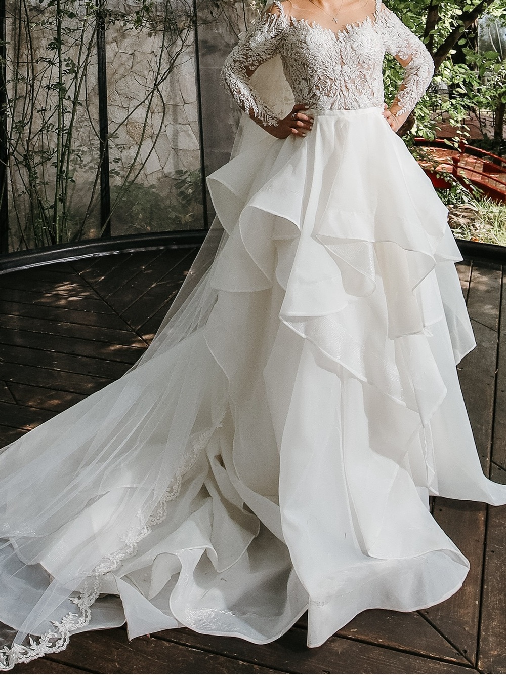 Open-Back White Wedding Dress